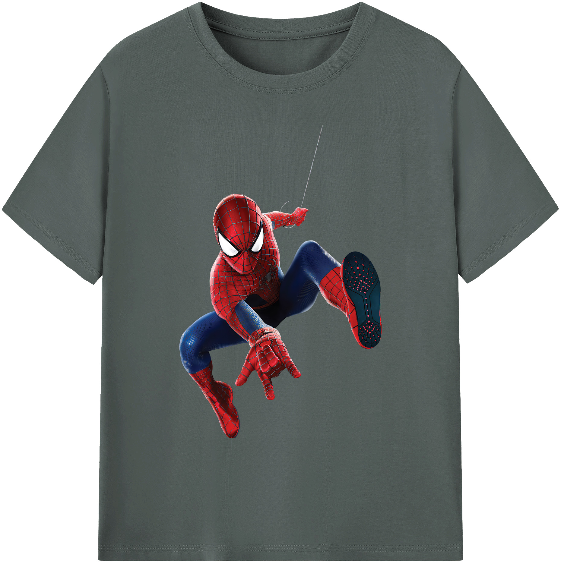 （画像用） Spider Man スパイダーマン 綿100％ メンズ半袖Tシャツ｜肌触りやわらか＆通気性